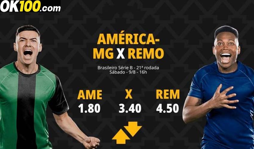 Estratégias de apostas no OK100 para América-MG x Remo